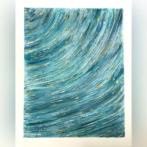 The texture Acrylic Painting 16*20 inches on Canvas Wall Art - Picture 4 of 7